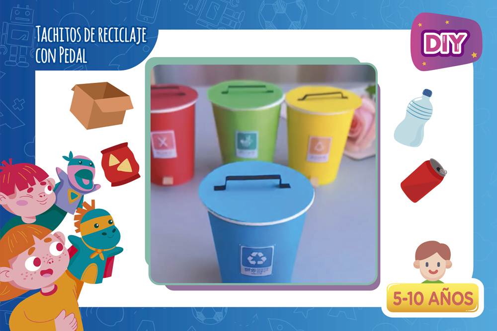 DIY | Tachitos de reciclaje con pedal