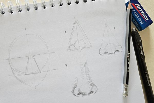 Tips de dibujos: mejora tus retratos con esta técnica para hacer una nariz