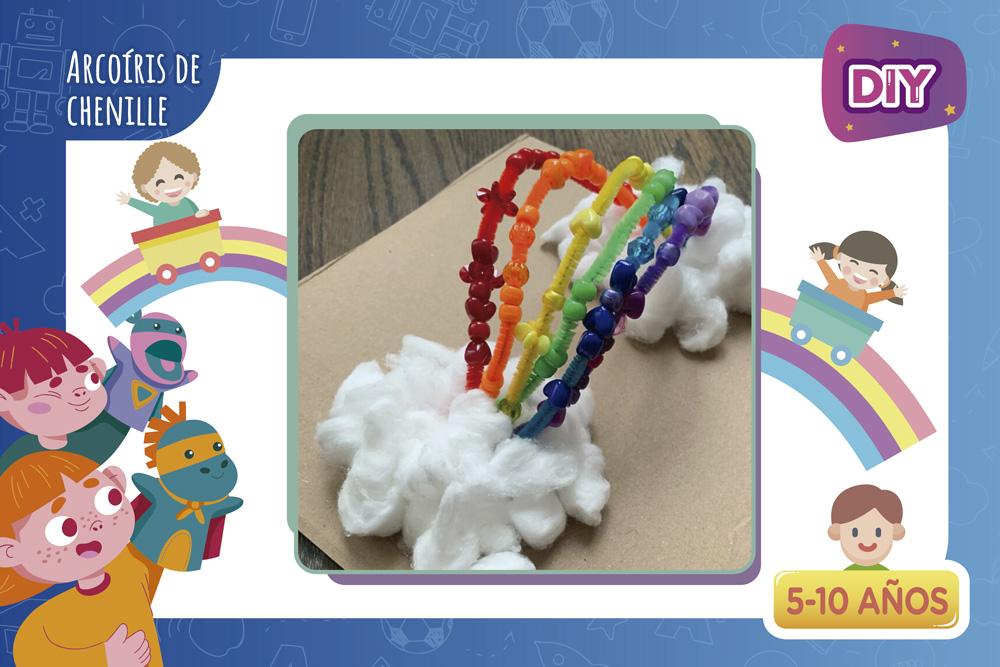 DIY | Arcoíris de chenille