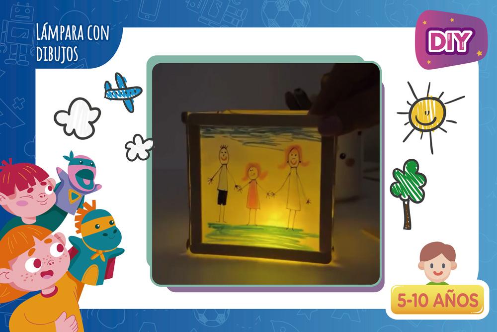 DIY |  Lámpara con dibujos