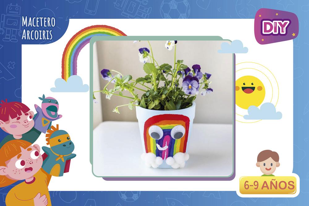 DIY | Macetero Arcoiris
