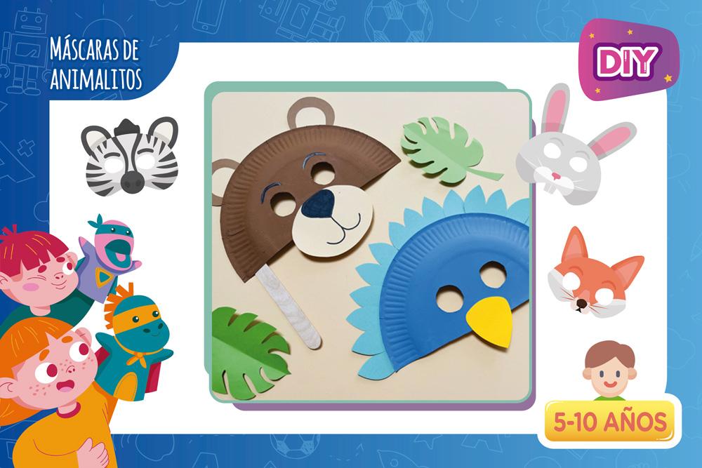 DIY | Máscaras de animalitos con platos