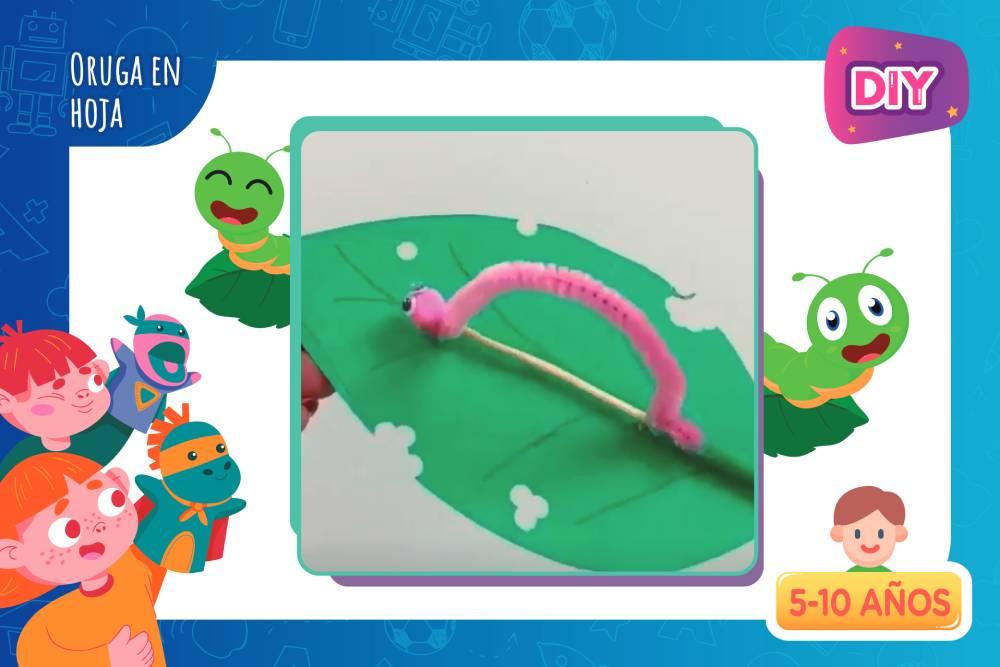 DIY | Oruga en hoja