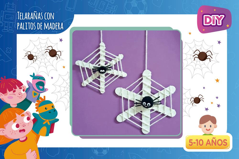 DIY | Telaraña con palitos de madera