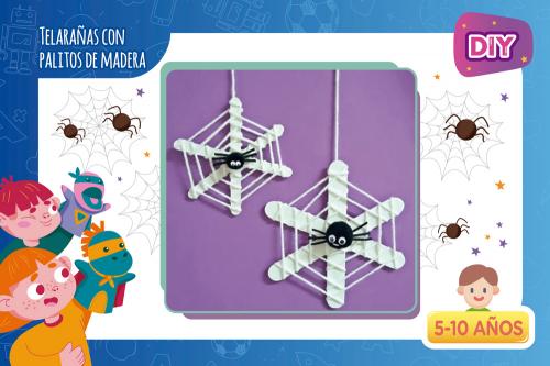 DIY | Telaraña con palitos de madera