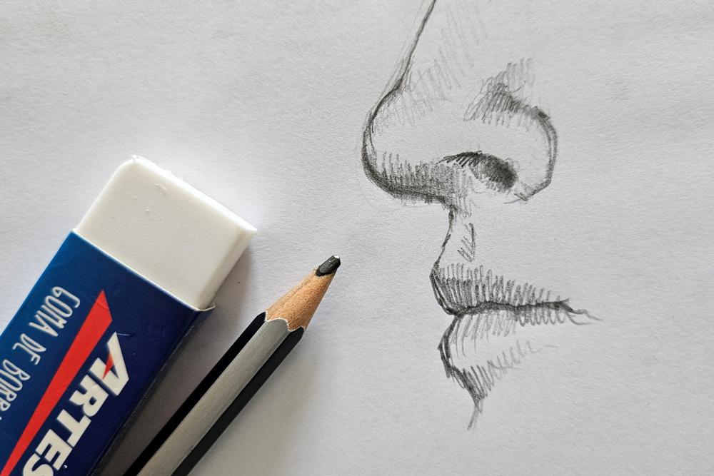Tips de dibujos: mejora tus retratos con esta técnica para hacer una nariz